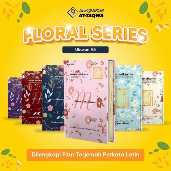 Al-Qur'an Serial Floral FREE CUSTOM CETAK NAMA